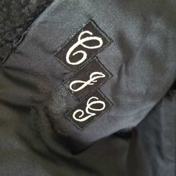 Vintage Curly Wool Mink Collar Opera Jacket Genuine Fur Some Condition Issues - Picture 9 of 16